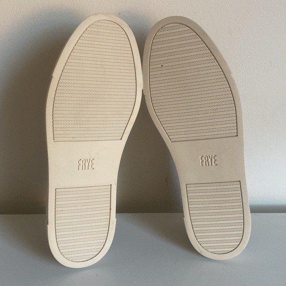 FRYE Suede Classic Sneaker Size 7 Beige Brown Color Block Minimalist Fall OOTD - Picture 14 of 16